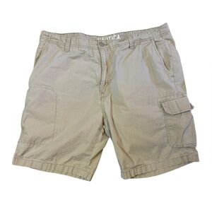 Nautica Tan Cargo Shorts Relaxed Fit Lightweight